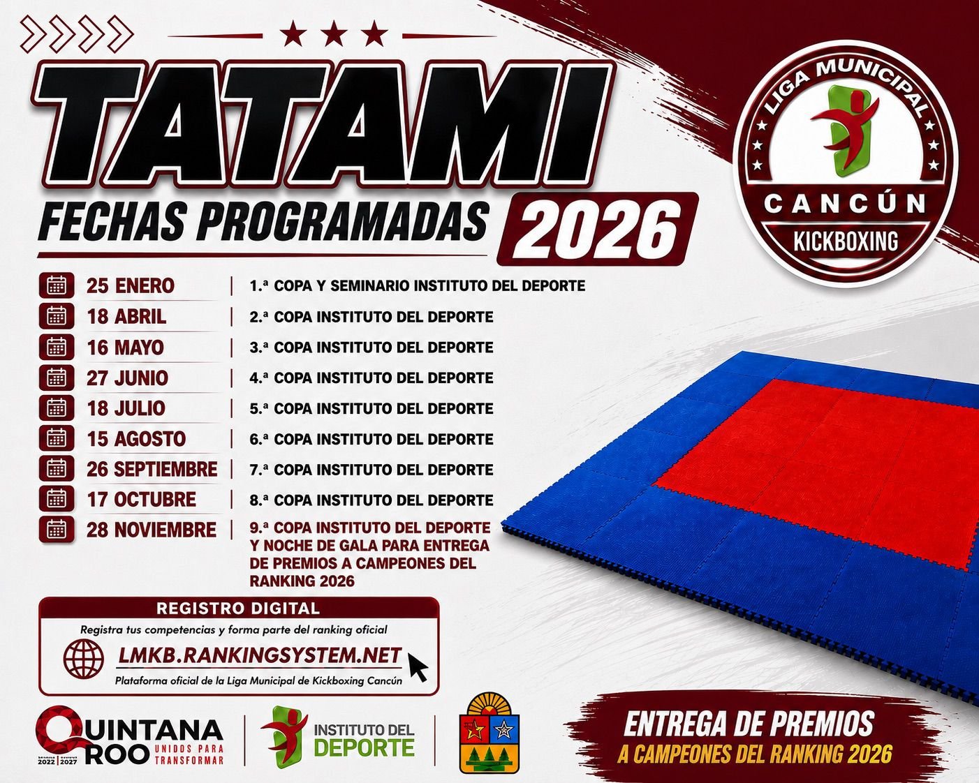 CALENDARIO TATAMI 